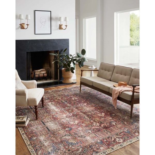 Chris Loves Julia Jules Merlot Multi Rug For Discount - Image 5