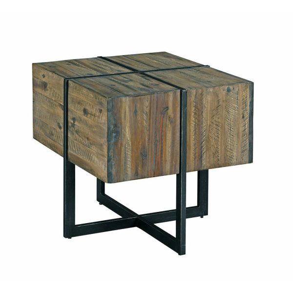Modern Timber Accent End Table For Cheap